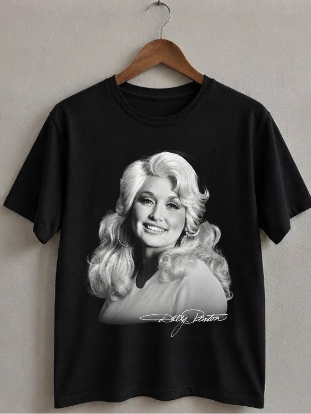 Black Gildan Shirt Dolly Parton Graphic Tee